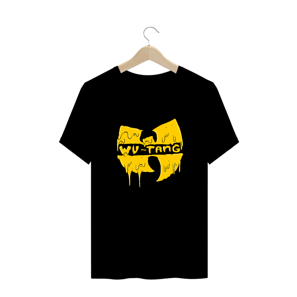 Nome do produto: T-Shirt Camiseta de Malha PLUS SIZE WUTANG Logo Paint