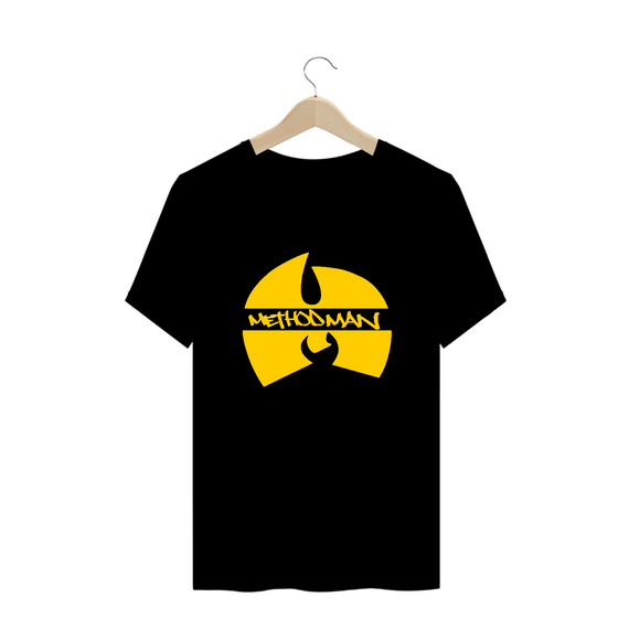 T-Shirt Camiseta de Malha PLUS SIZE WUTANG Logo Yellow Method Man
