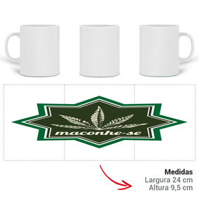 Caneca Maconhe-se Geométrico