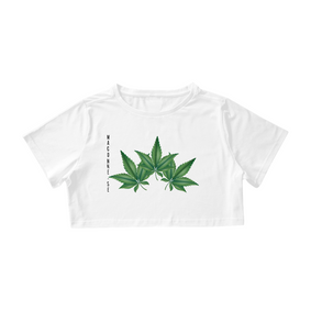 Cropped Folhas Maconhe-se