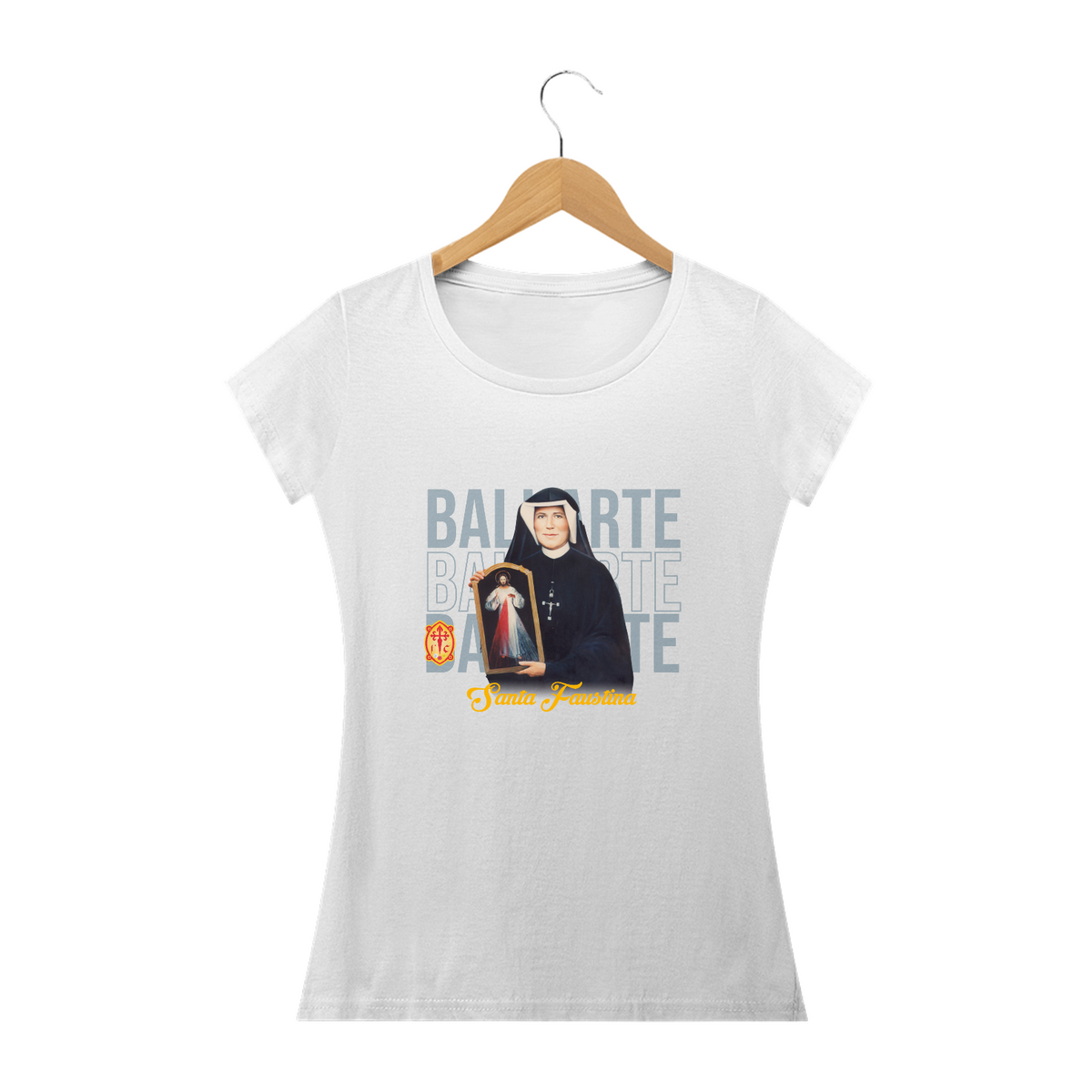 Nome do produto: CAMISETA BABY BALUARTE SANTA FAUSTINA