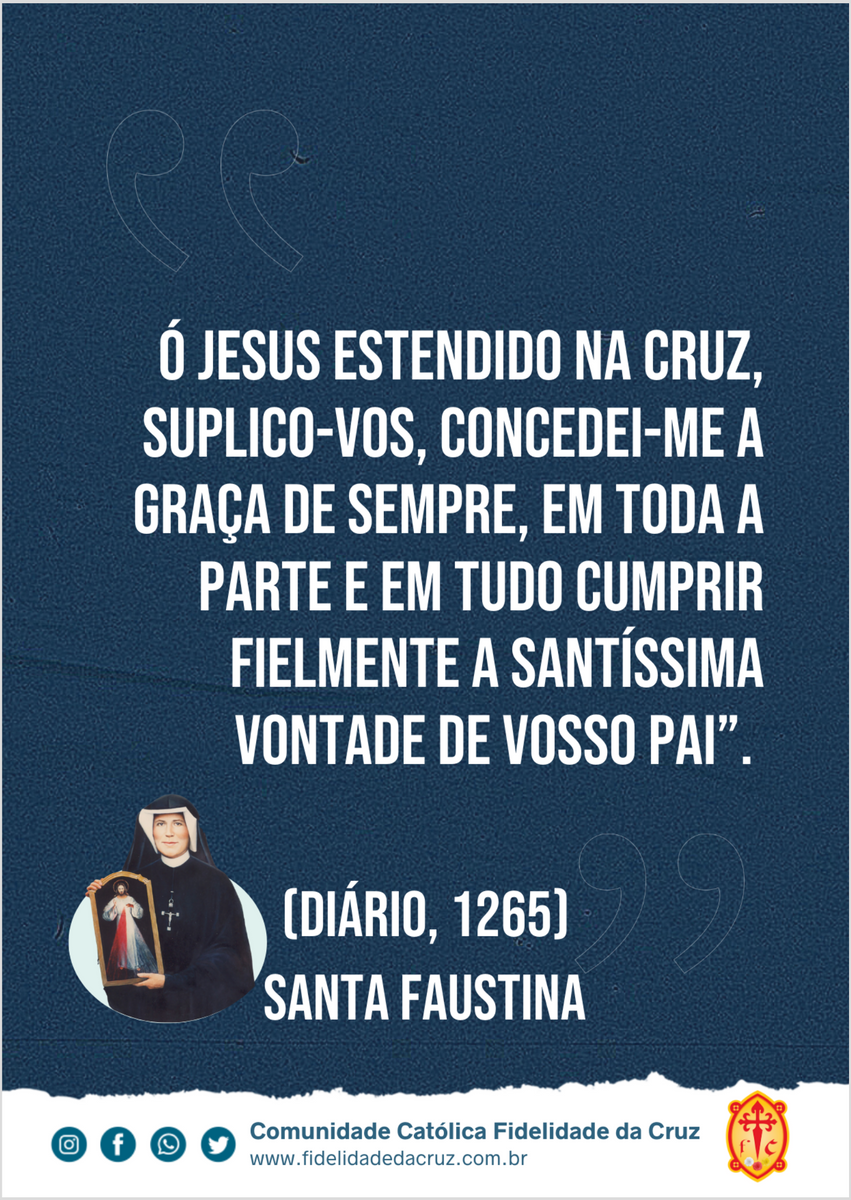 Nome do produto: FLYER SANTA FAUSTINA