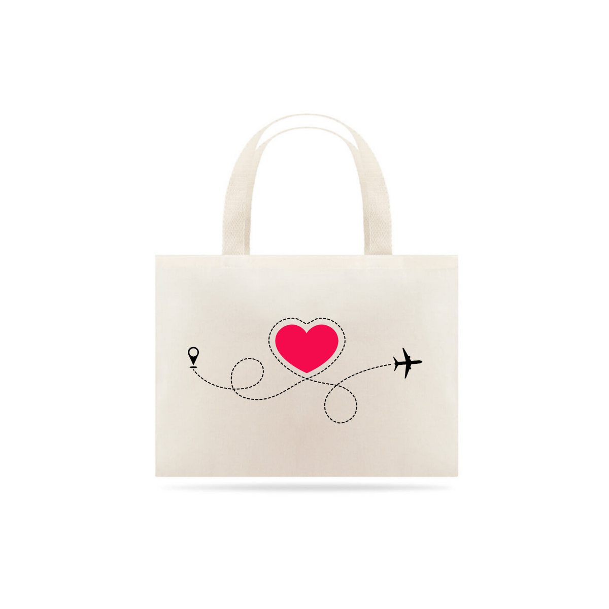 Nome do produto: Eco Bag Grande Estampa Meu Destino é o Amor