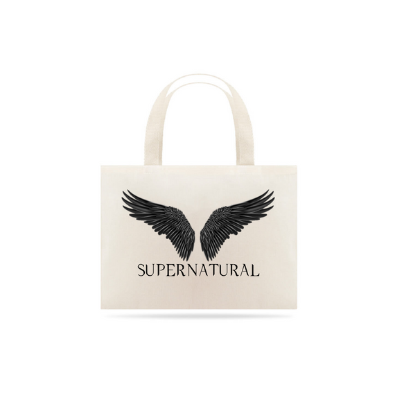 Eco Bag Grande com Estampa da Série Supernatural Versão 2
