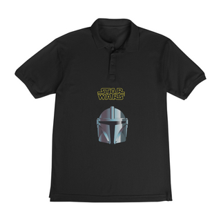 Camiseta Gola Polo O Mandaloriano Star Wars The Mandalorian Estampada