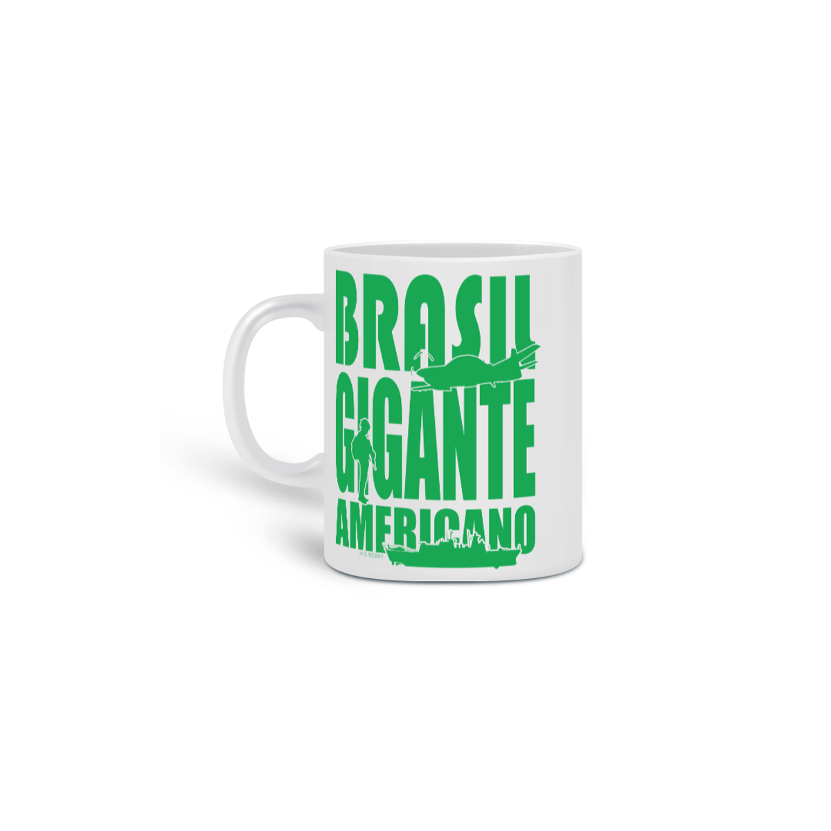 Nome do produto: Caneca Brasil Gigante Americano