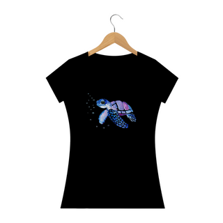 Camiseta Feminina Premium TROPO - Tartaruga Azul