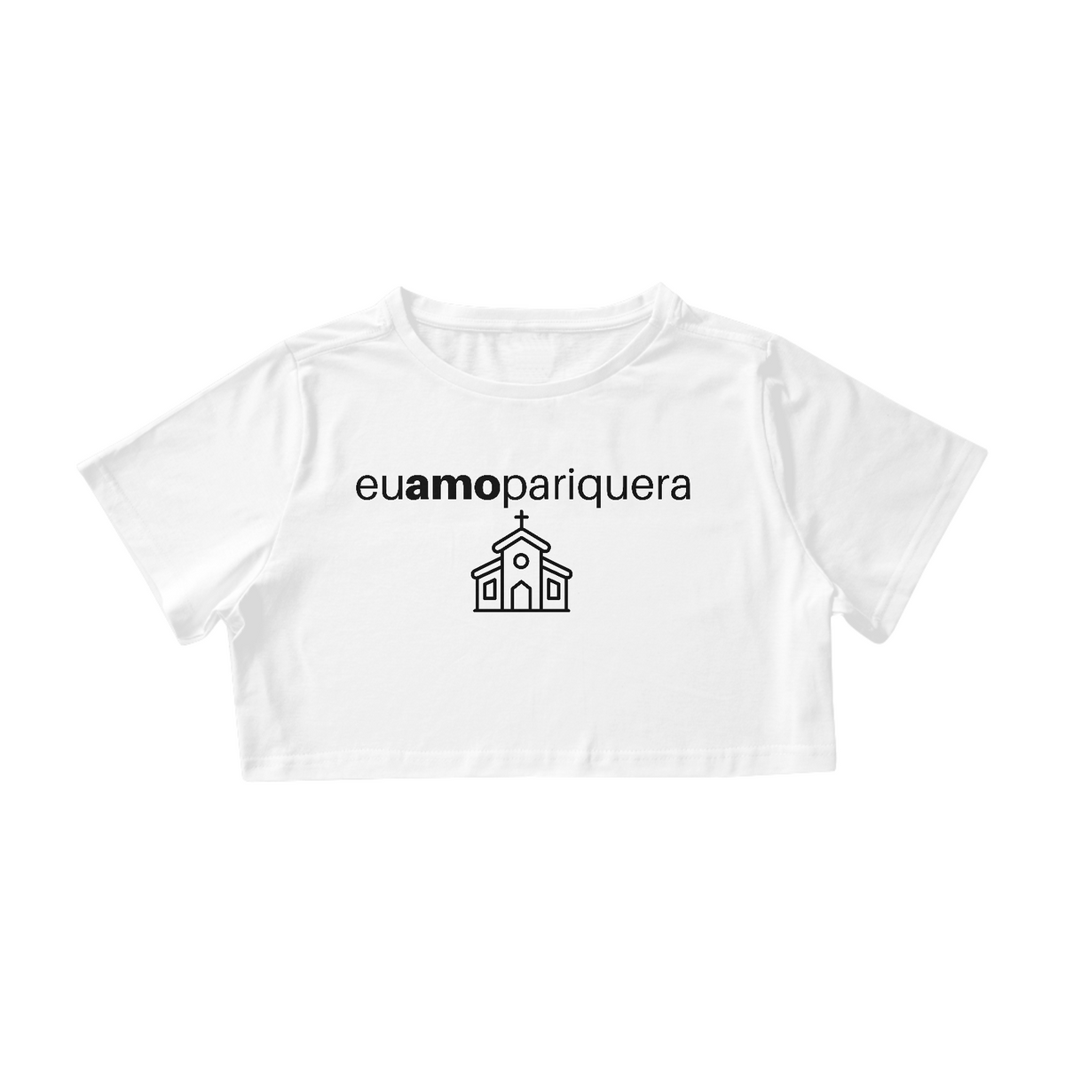 Nome do produto: Camiseta Cropped Eu Amo Pariquera