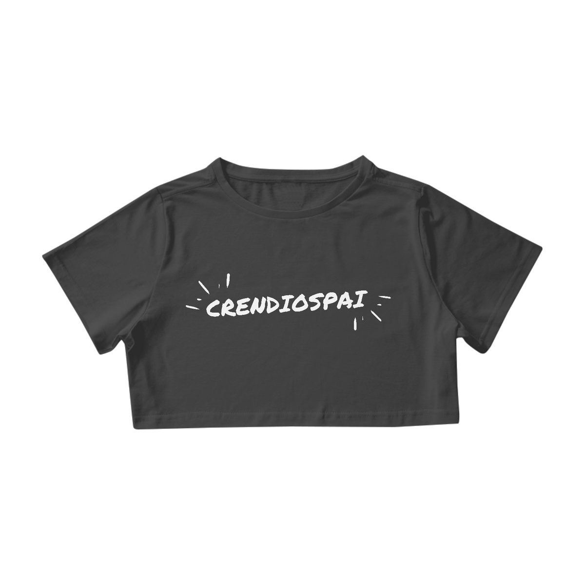 Nome do produto: Camiseta Cropped Crendiospai