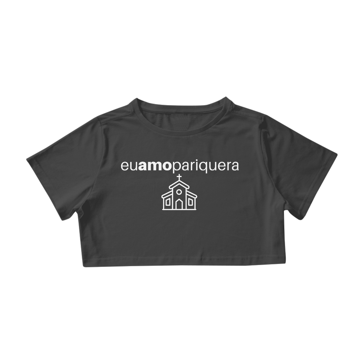 Nome do produto: Camiseta Cropped Eu Amo Pariquera