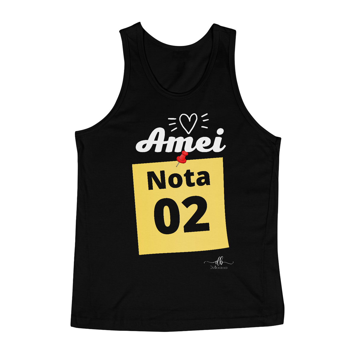 Nome do produto: Amei, nota 02 (Regata) LB