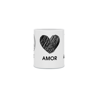 Nome do produto{Caneca Bacana} Paz, amor e álcool gel