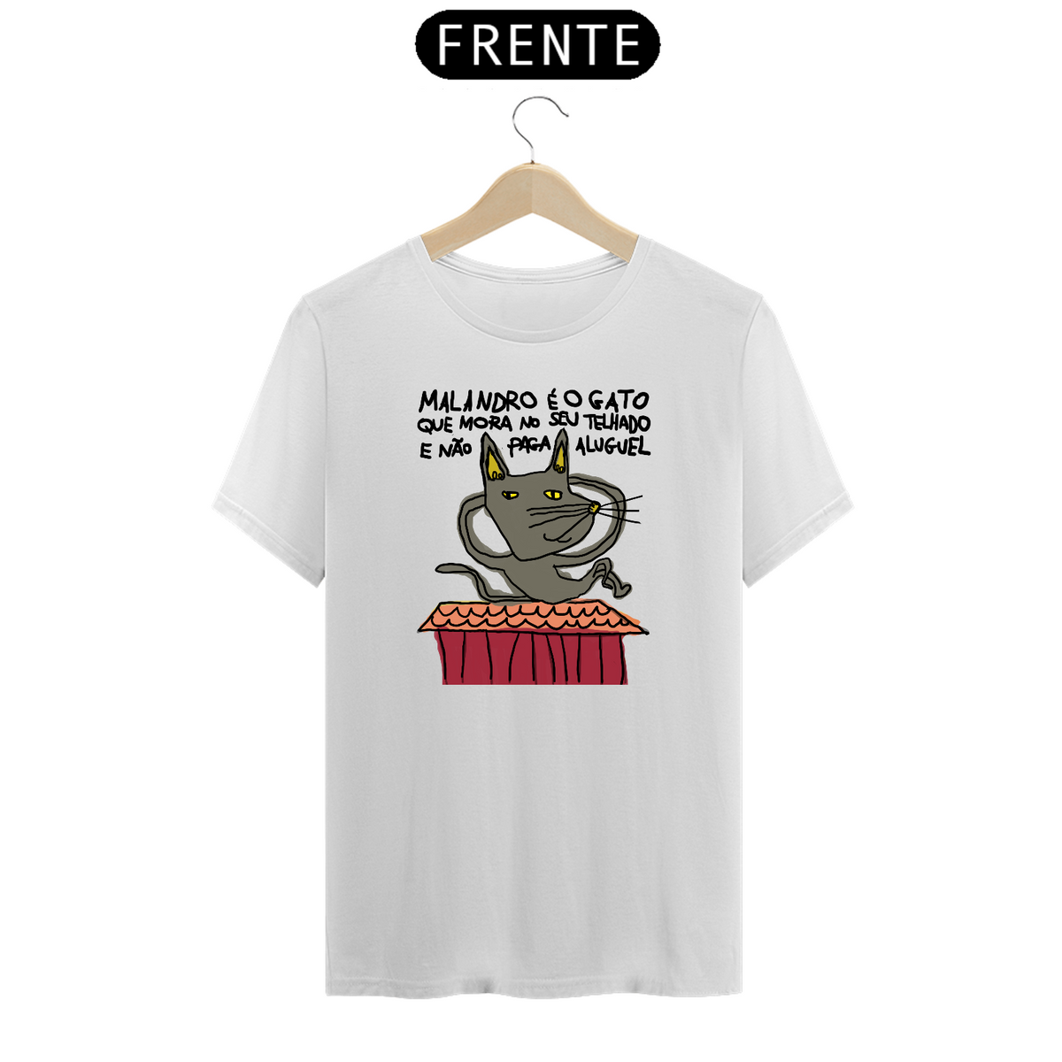 Nome do produto: [T-Shirt Prime] Malandro é Gato