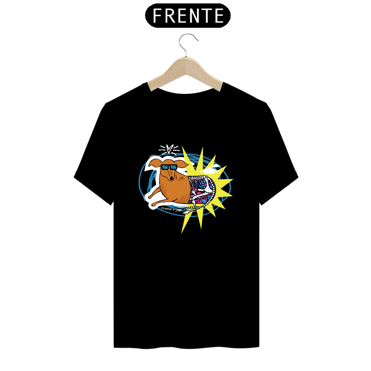 Nome do produto: [T-Shirt Prime] Special Edition COLLAB Viralata Caramelo com Bruno Grigileto
