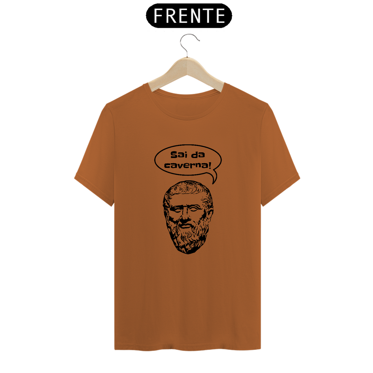 Nome do produto: Platão - Sai da caverna! - Camiseta Prime