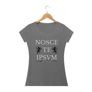 Camiseta envelhecida feminina Nosce te Ipsum B