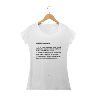 Camiseta Baby Long - NUTRICIONISTA - WHITE