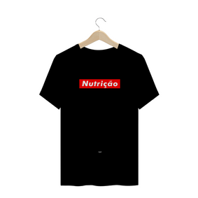Camiseta - NUTRIÇÃO LOGO (Supreme Style) - BLACK