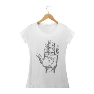 Camiseta Fem. Babylook - Quirologia - Leitura das Mãos