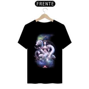 Nome do produtoCamiseta Kuan Yin e os Dragões Brancos 