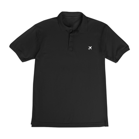 Polo Masculina Avião Minimalista