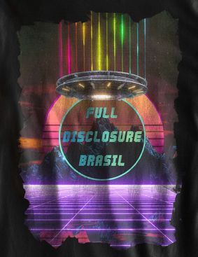 TS Unissex - Full Disclosure Brasil Retrowave Logo