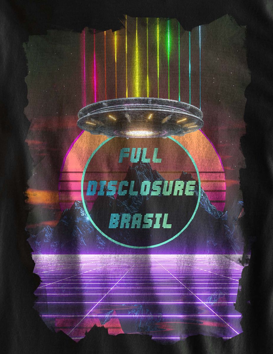 Nome do produtoTS Unissex - Full Disclosure Brasil Retrowave Logo