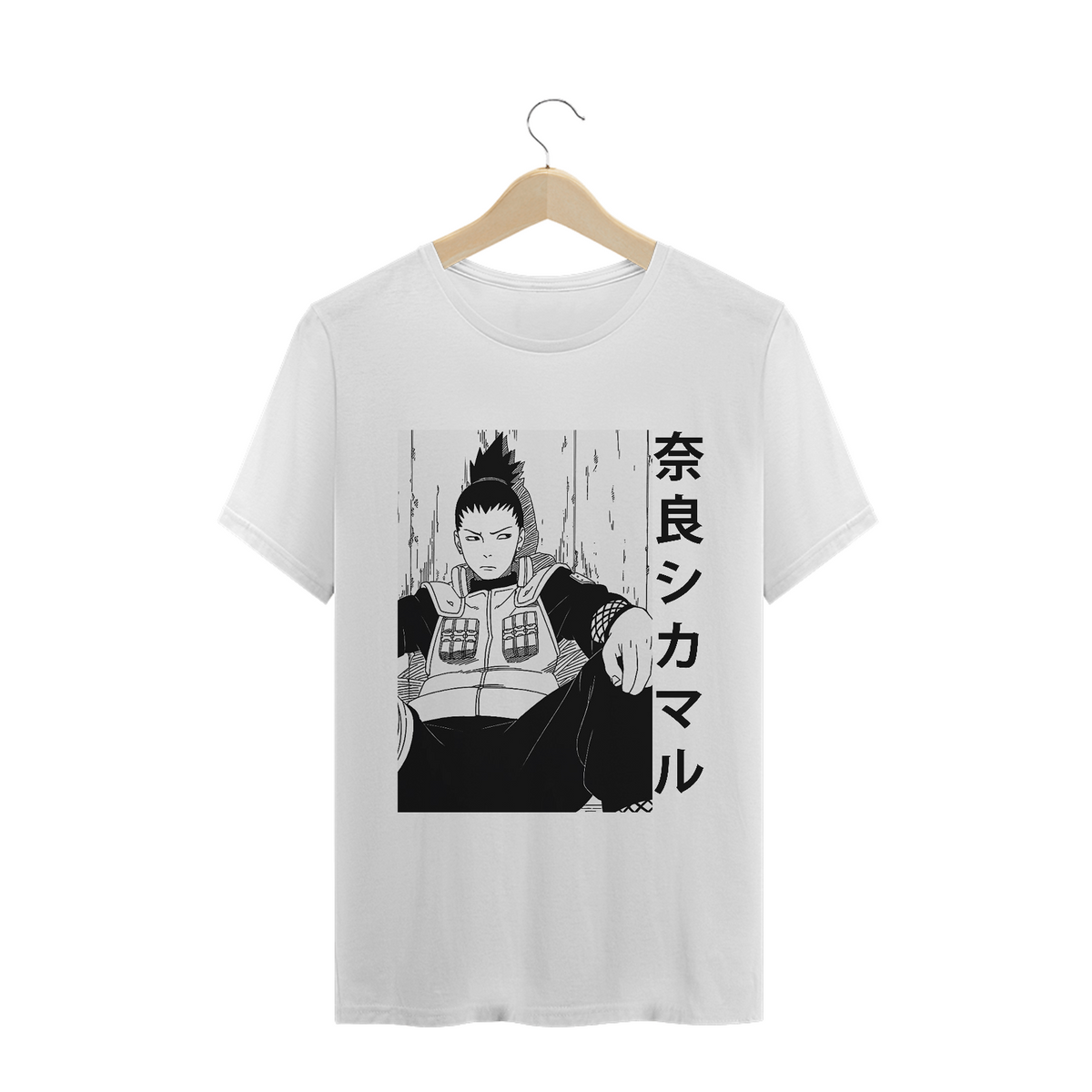 Nome do produto: Camiseta Shikamaru Nara - Branca