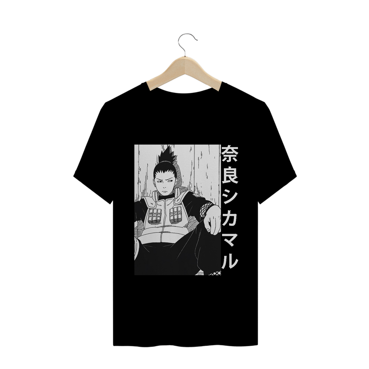 Nome do produto: Camiseta Shikamaru Nara - Preta