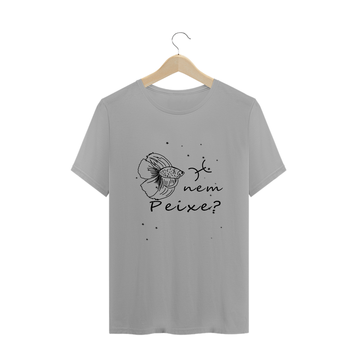Nome do produto: Camiseta Unissex | Peixes | Nem Peixe? | P&B 