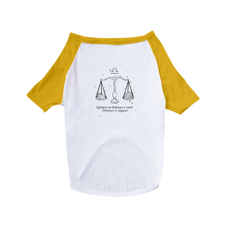 Nome do produtoCamiseta para Pet | Libra | Coloque na balança e verá: O futuro é vegano! | P&B 