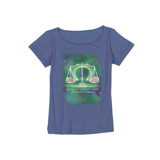 Nome do produtoCamiseta Viscolycra | Libra | Coloque na balança e verá: O futuro é vegano! | Color