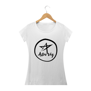 Camiseta Baby Long | Logo P&B | AstroVeg