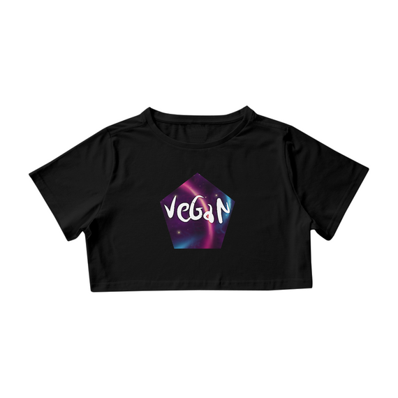 Camiseta Cropped | Vegan Astral | Pentágono