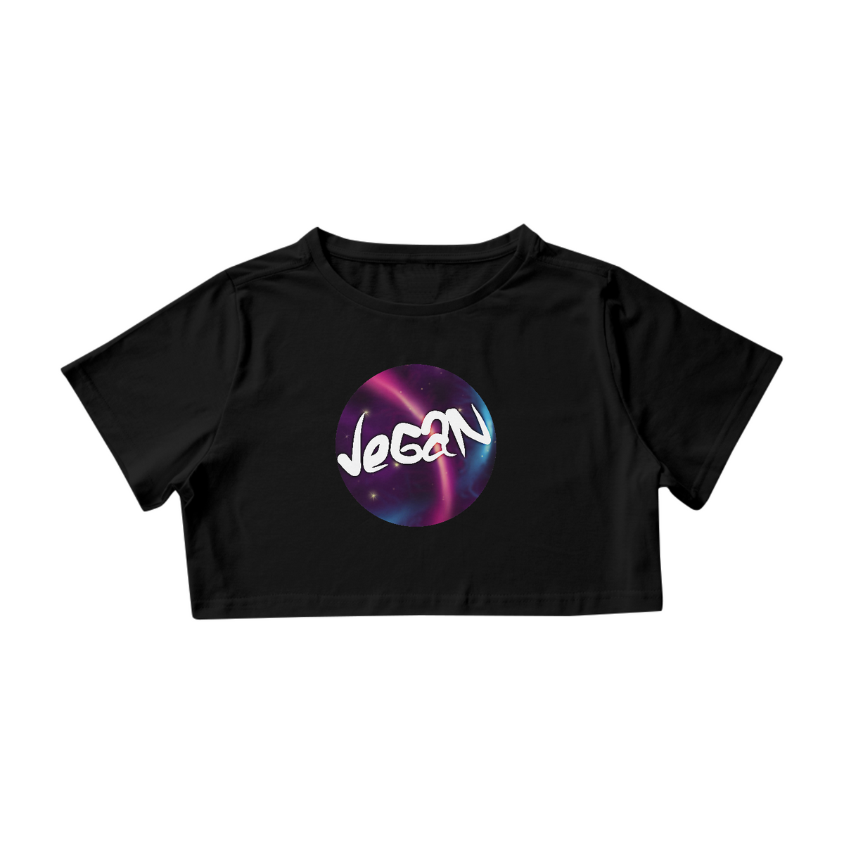 Nome do produto: Camiseta Cropped | Vegan Astral | Círculo