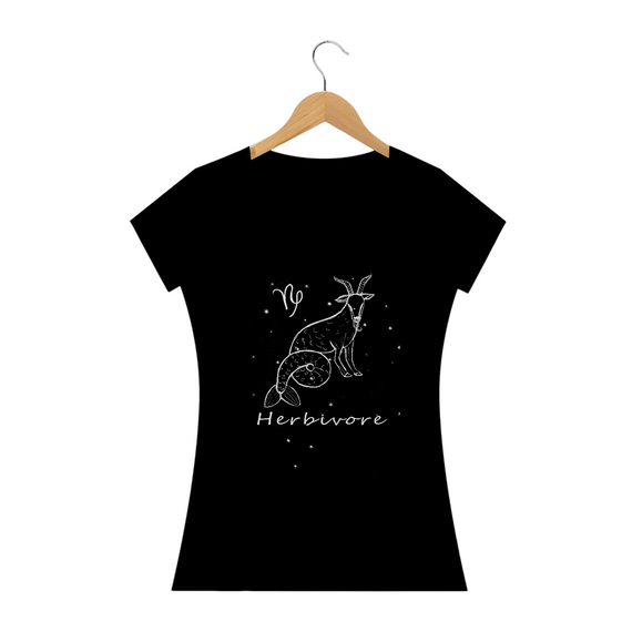 Camiseta Baby Long | Capricórnio | Herbivore | P&B 