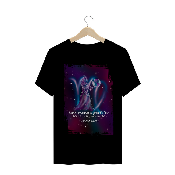 Camiseta Unissex | Virgem | Um mundo perfeito seria um mundo VEGANO! | Color