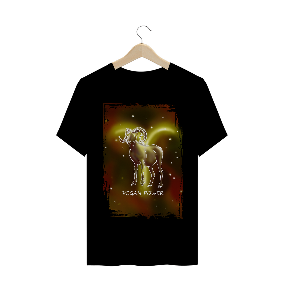 Nome do produto: Camiseta Unissex | Áries | Vegan Power | Color