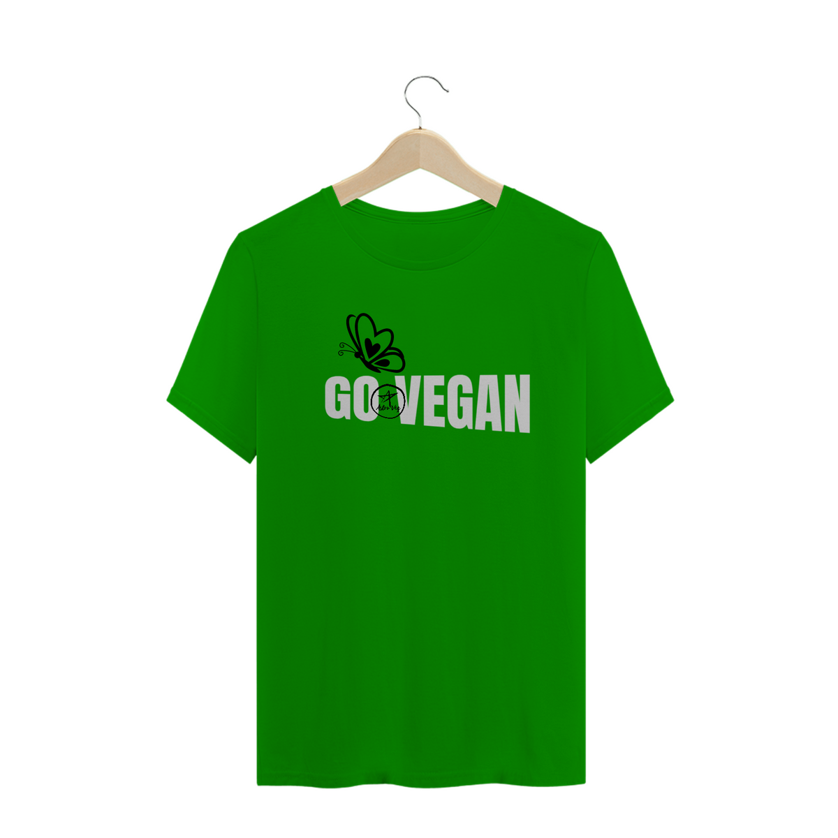 Nome do produto: Camiseta Unissex | GO VEGAN | AstroVeg