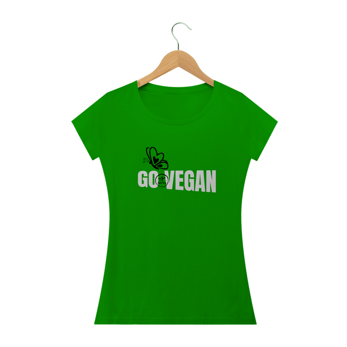 Nome do produto: Camiseta Baby Long | GO VEGAN | AstroVeg 