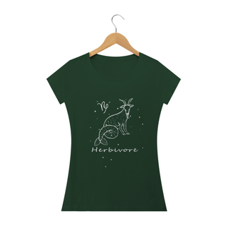 Nome do produtoCamiseta Baby Long | Capricórnio | Herbivore | P&B 