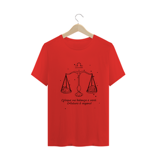 Nome do produtoCamiseta Unissex | Libra | Coloque na balança e verá: O futuro é vegano! | P&B