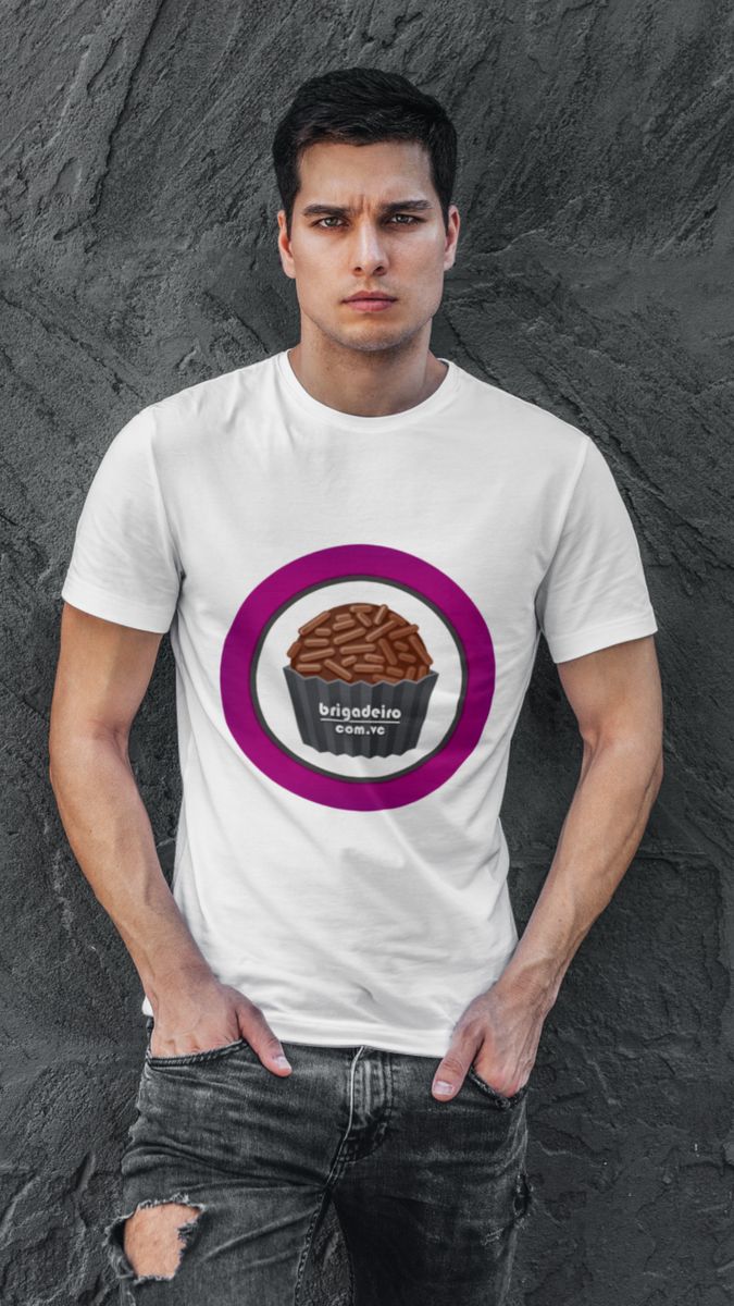Nome do produto: Camiseta Masculina T-shirt - Brigadeiro com VC modelo 2