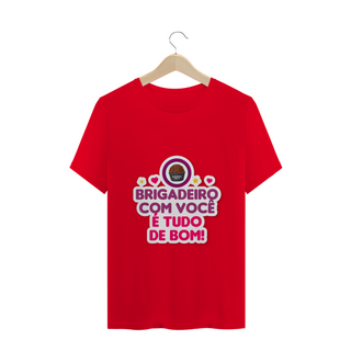 Nome do produtoCamiseta Masculina T-shirt - Brigadeiro com VC é tudo de bom