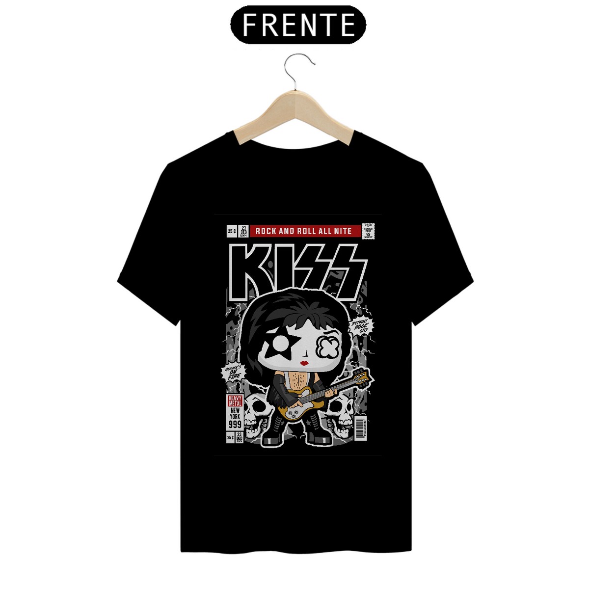 Nome do produto: Kiss - Rock And Roll - Funko Cartoon