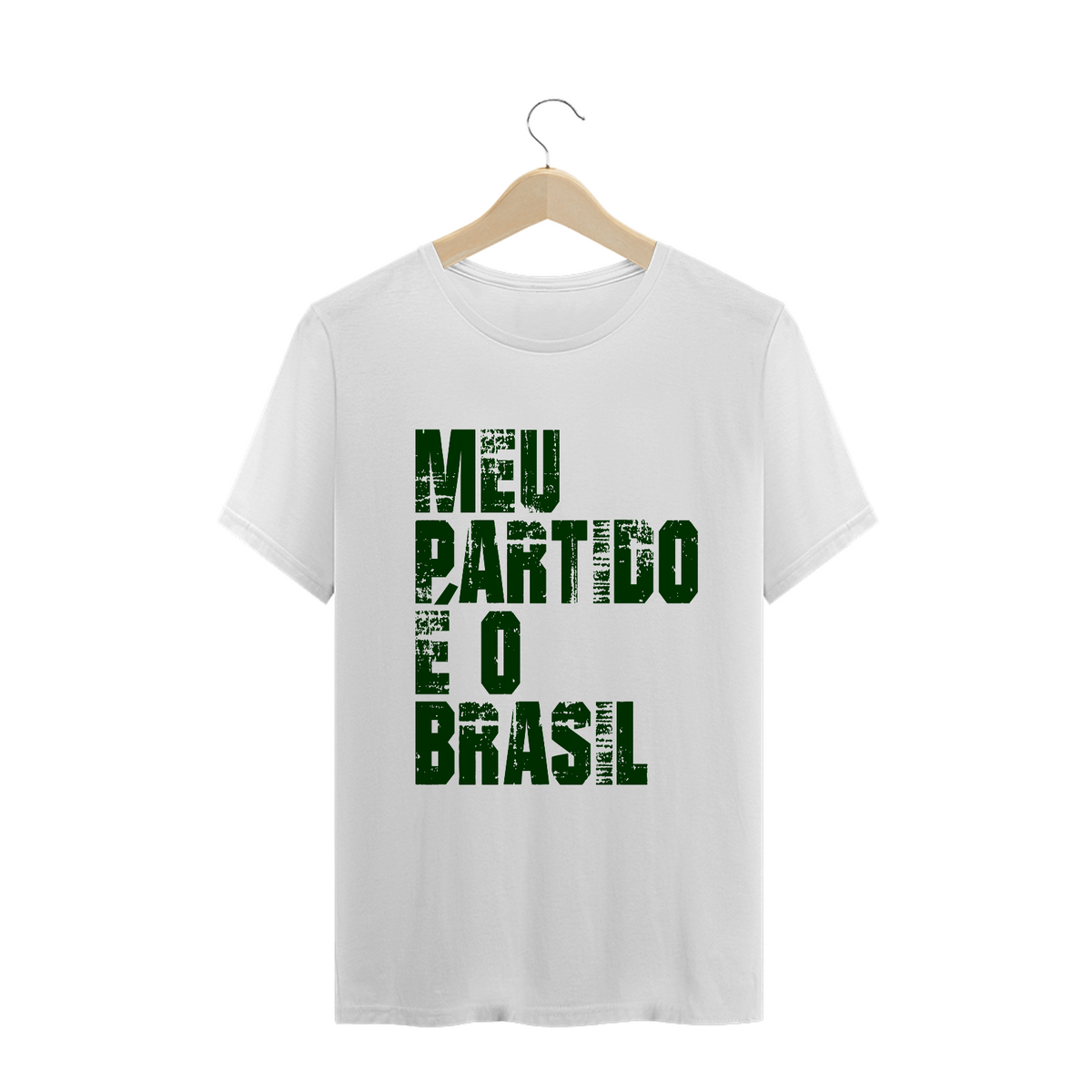 Nome do produto: Camiseta \'\'Meu Partido é o Brasil\'\'