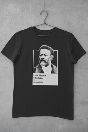 Nome do produto  Camiseta Plus Size Pantone Luiz Gama