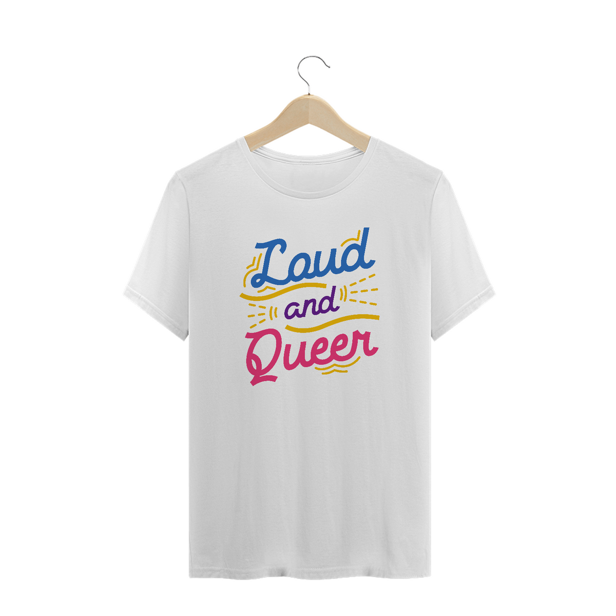 Nome do produtoT-shirt quality masculina - Loud and Queer