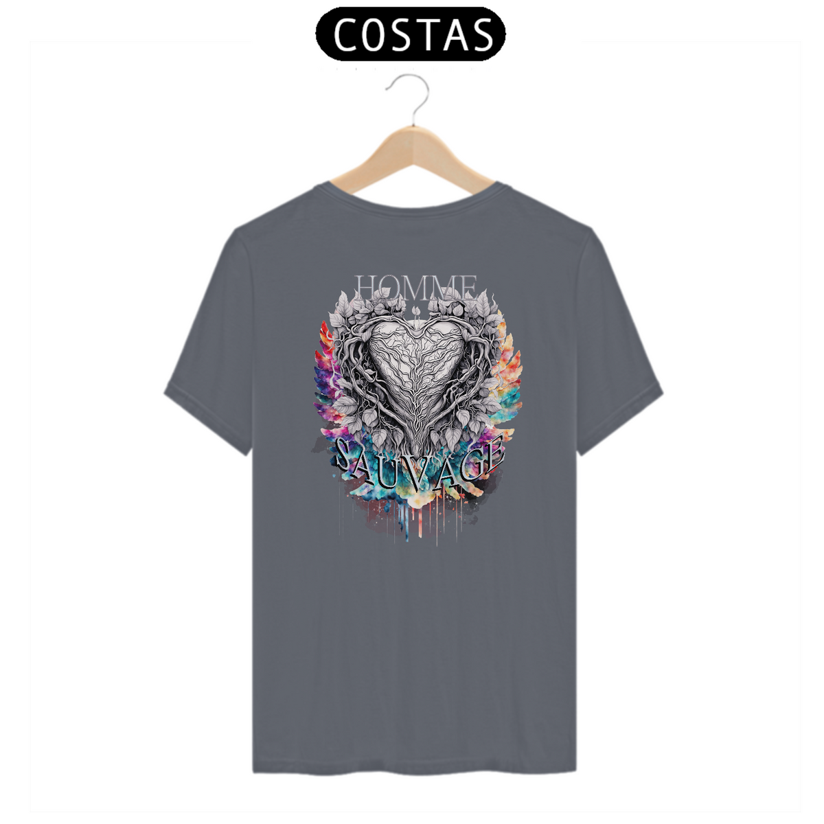 Nome do produto: Camiseta PIMA - SAUVAGE (costas) Seremcores