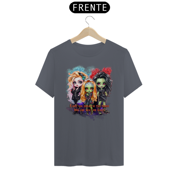 Camiseta de Trio Garotas Zumbi INGLÊS - Seremcores 